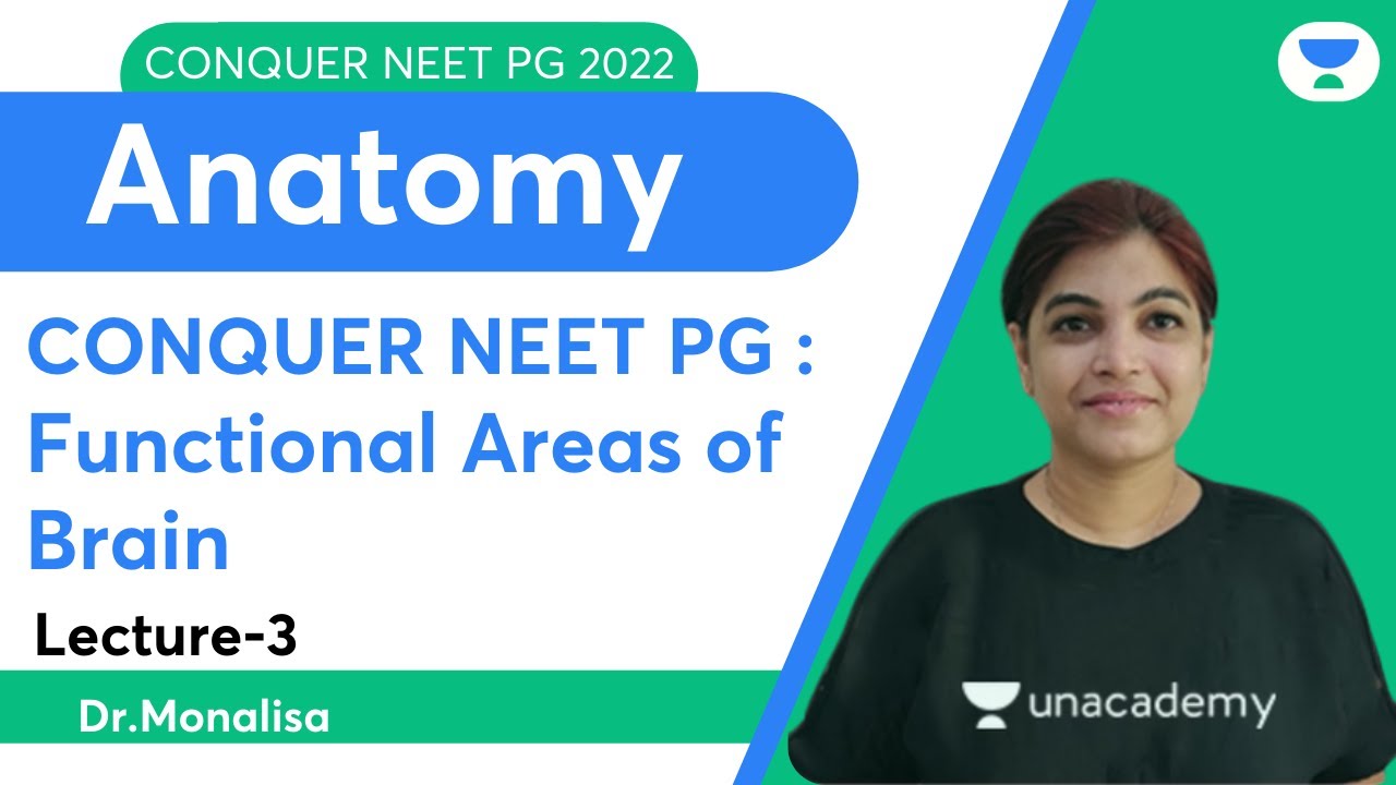 Conquer NEET PG 2022 : Functional Areas of Brain | Anatomy | Let's Crack NEET PG | Dr. Monalisa