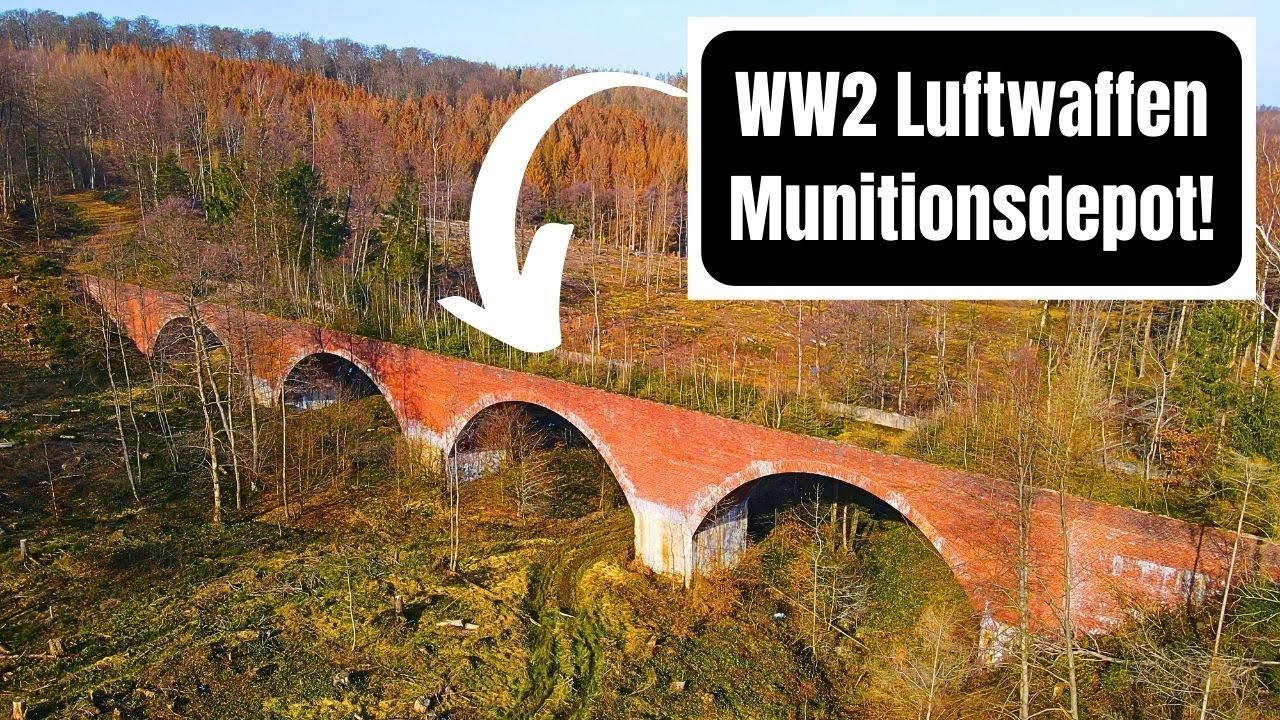 😲 Исследован склад авиационных боеприпасов и боеприпасов WW2!