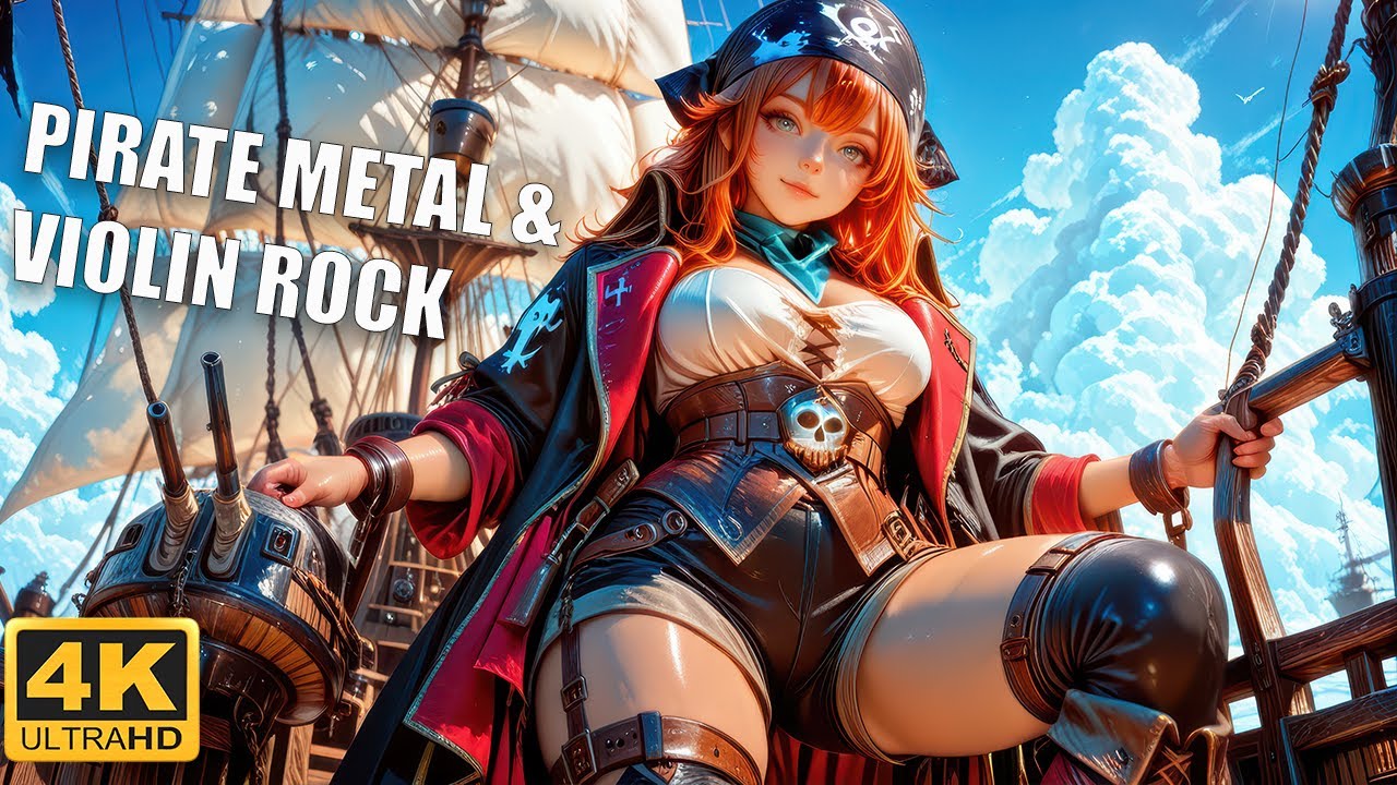 Epic Pirate Metal & Violin Rock | 1 HOUR Instrumental Mix | Swashbuckling Anime Art Journey