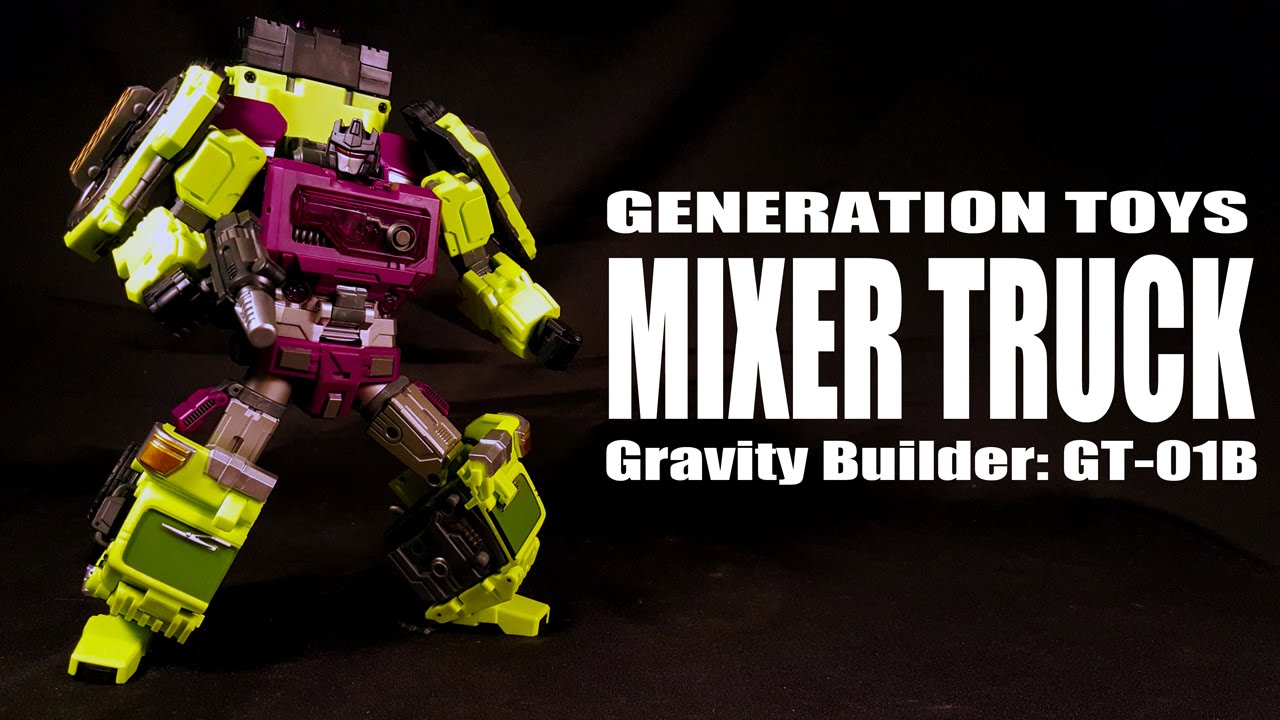 Generation Toy Gravity Builder GT-01B Mixer Truck Mixmaster Devastator inspired robot figure review