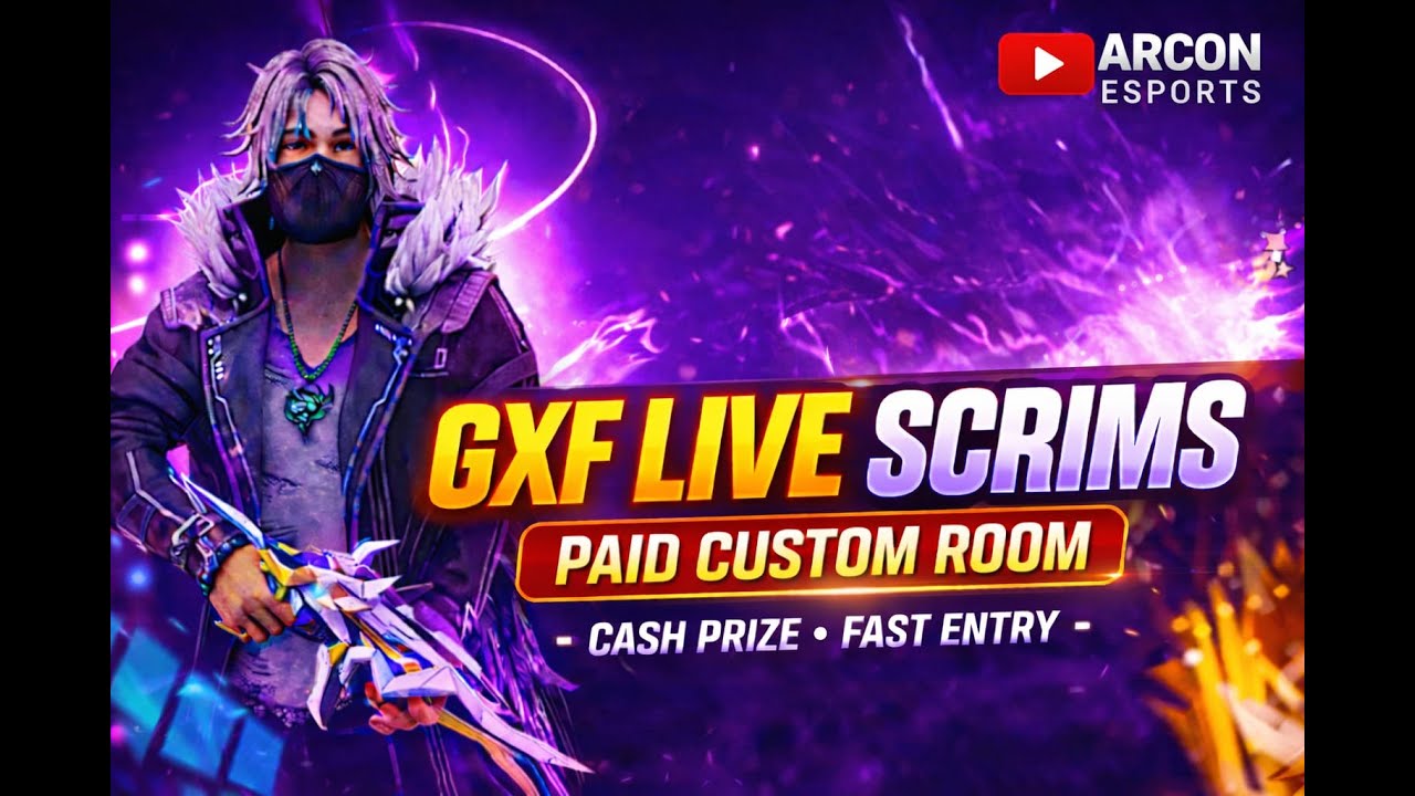 GXF LIVE PAID SCRIMS 3PM LIVE LOBBIE🔴