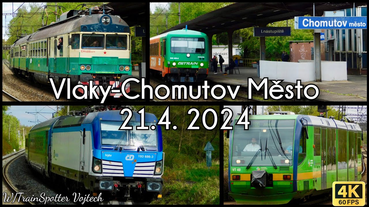 Vlaky-Chomutov Město a poslední jízda EM488⁰⁰⁷⁹ ”Tornádo”