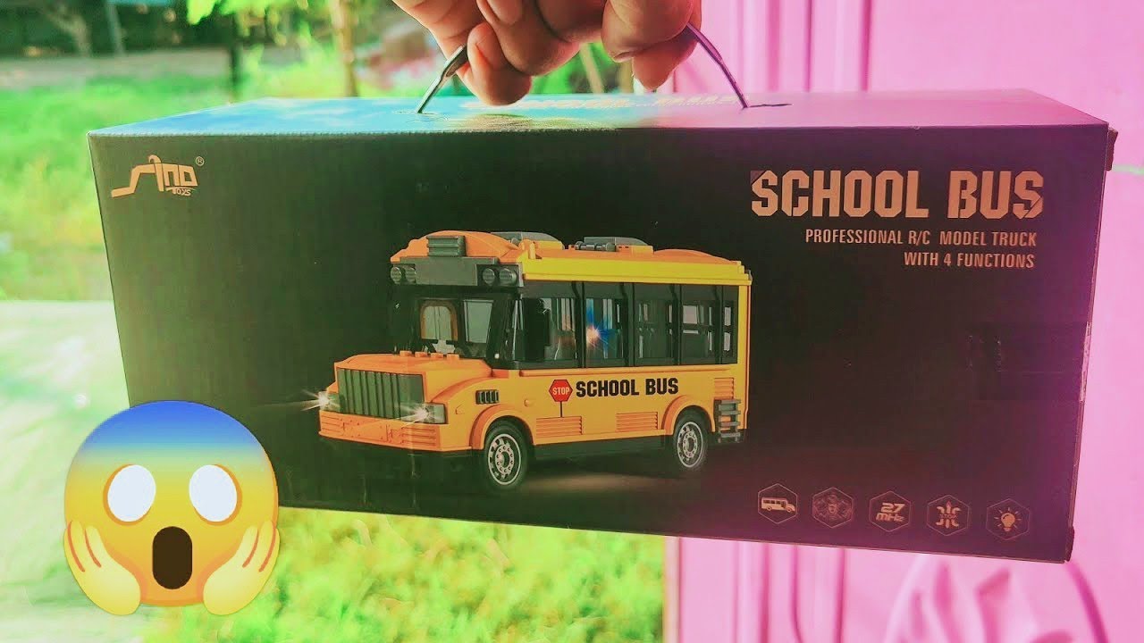 Unboxing &Testing Rc school bus 1:30 Scale |Best Remote control 2.4ghz School Bus
