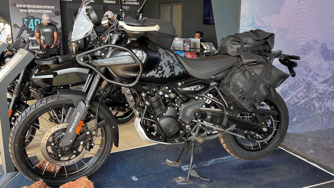 Himalayan 450 Mana Black - Most Important Accessories for Touring | All Company Fitted Accessories 