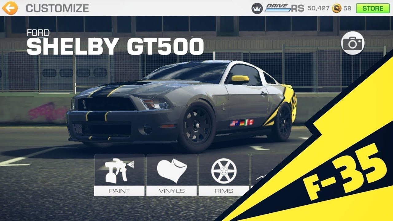 Real Racing 3 Car Customizations: Ford Mustang GT500