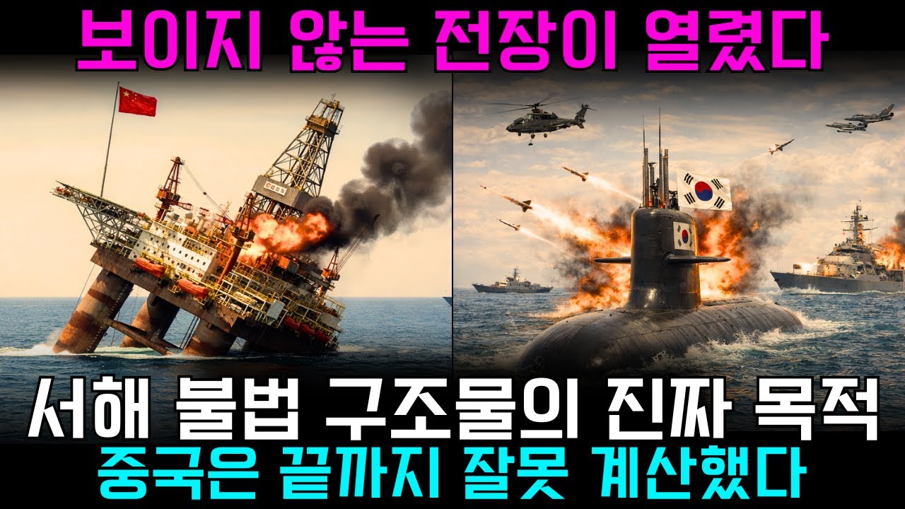 서해 불법 구조물의 진짜 목적｜대한민국 핵잠수함 vs 중국 북해 함대
