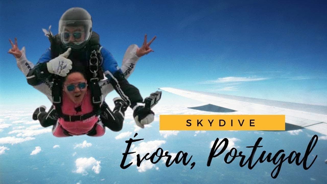 FINALLY WE MADE IT!!! SKYDIVING PART 1 Evóra,Portugal||LoveYang #skydiving #extremeadventure #aupair