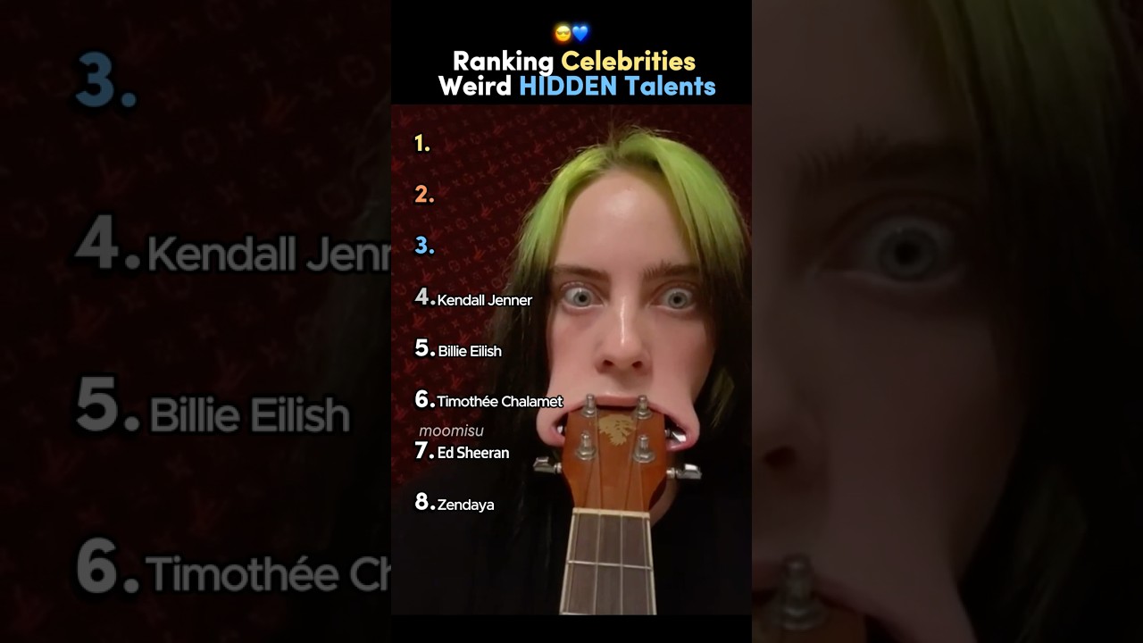 Ranking Celebrities WEIRD HIDDEN Talents #hiddentalent