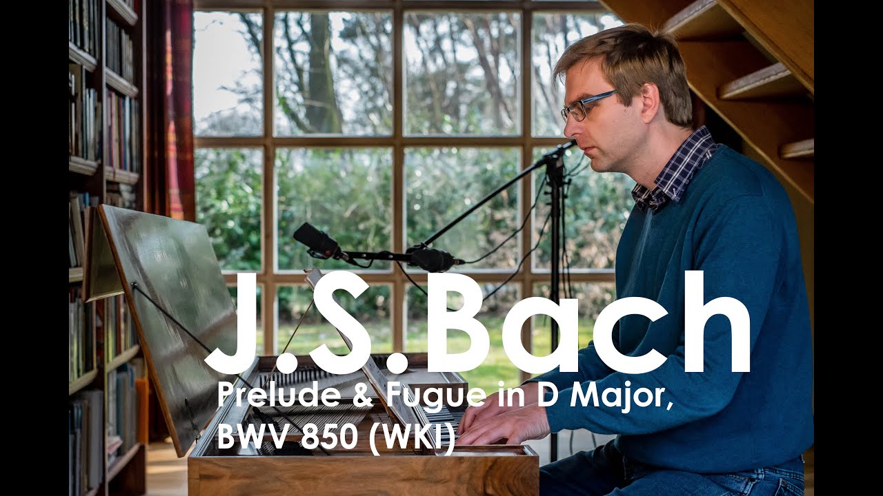 J.S.Bach :: Prelude & Fugue in D Major, BWV 850 (WK I) :: Wim Winters,clavichord