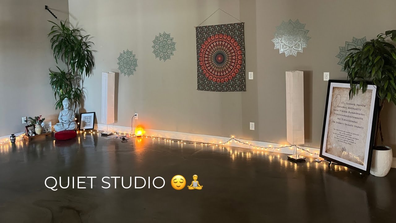 ASMR in a yoga studio 