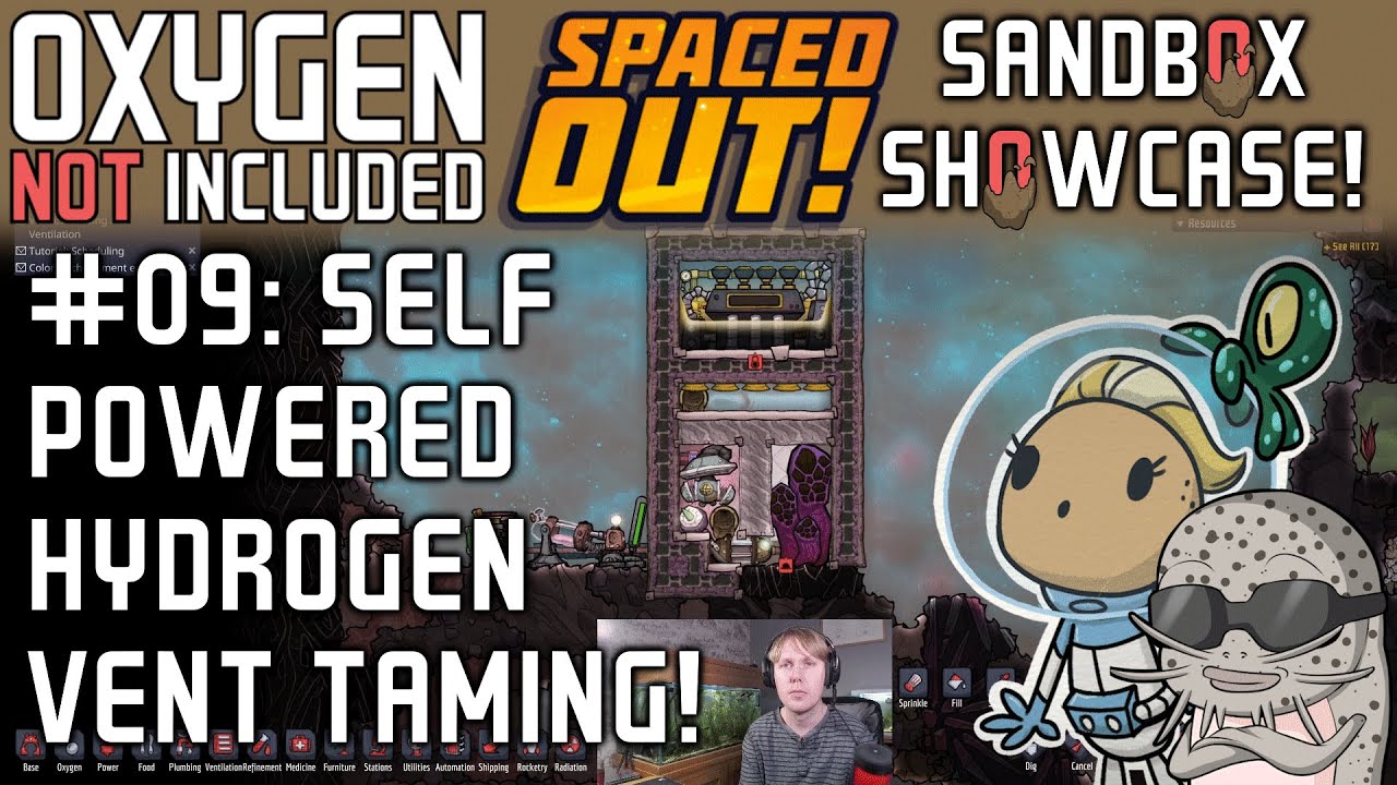 How To Handle Hydrogen Vents In ONI: Spaced Out! Sandbox Showcase #9
