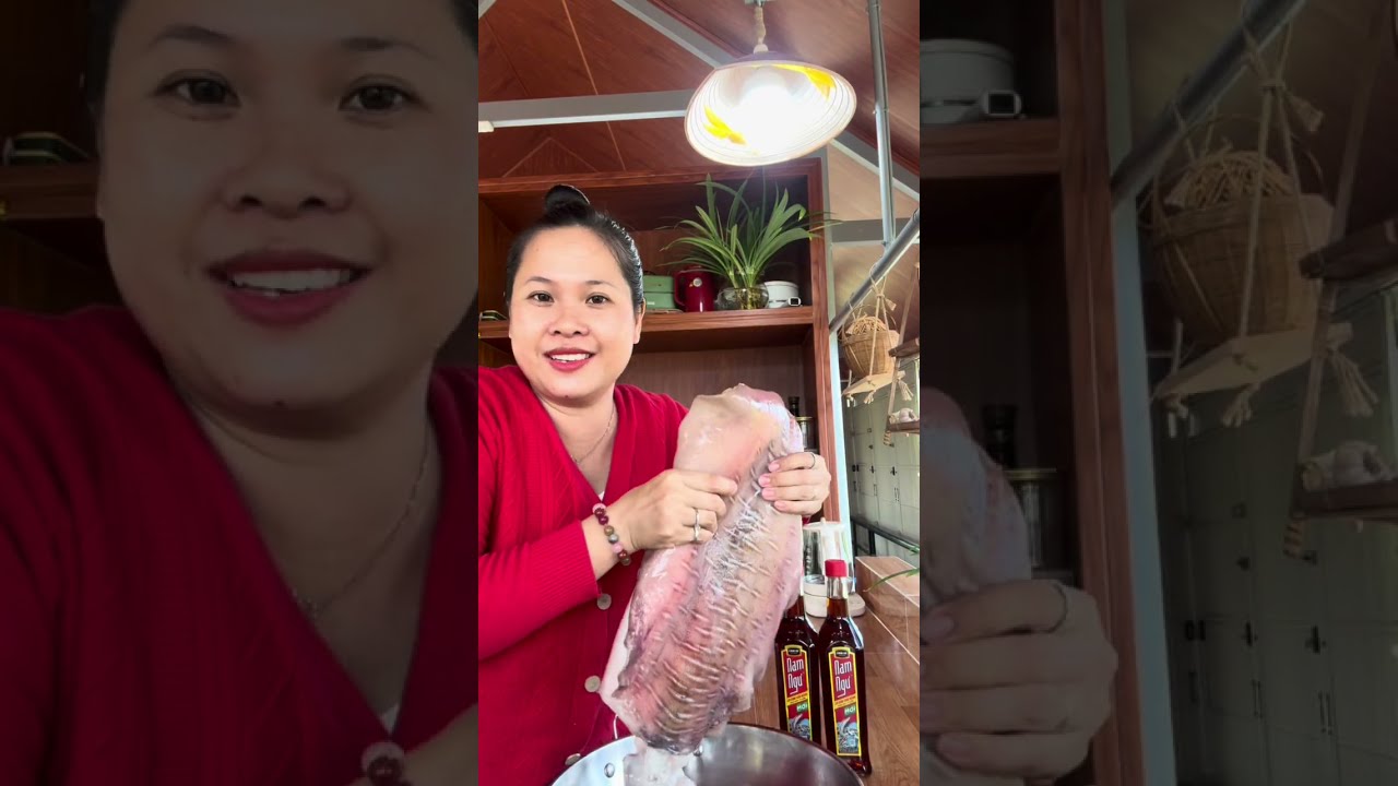 Làm món ngon từ con mực siêu to khổng lồ 