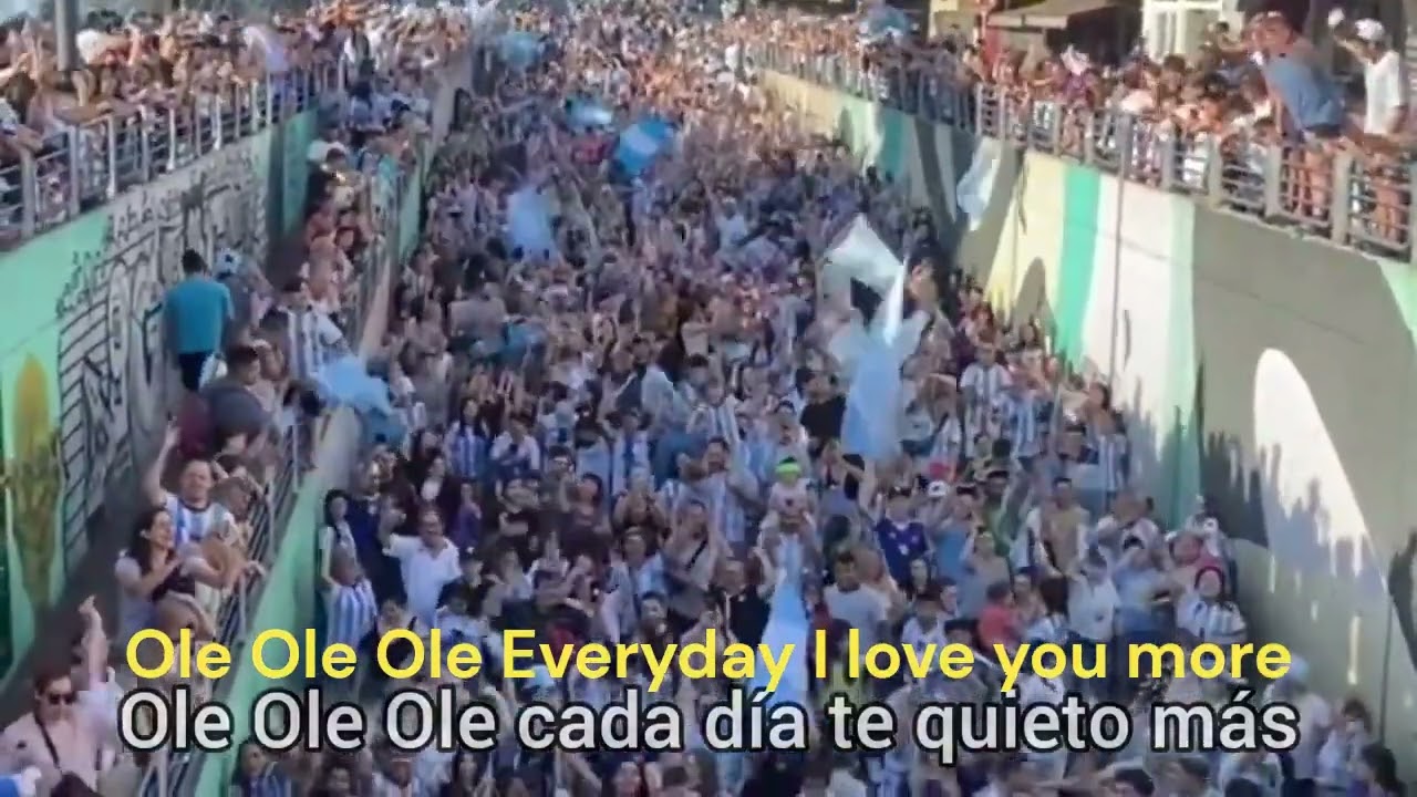 Ole Ole Ola 🇦🇷♥️🇦🇷💙 Soy Argentina Song for 3 Minutes With English Lyrics!