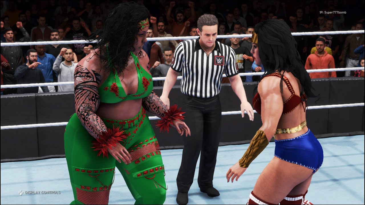 FULL MATCH - Wonder Woman vs. Samoan Nightmare - WWE 2K20 - Royal Girl Fights 💚