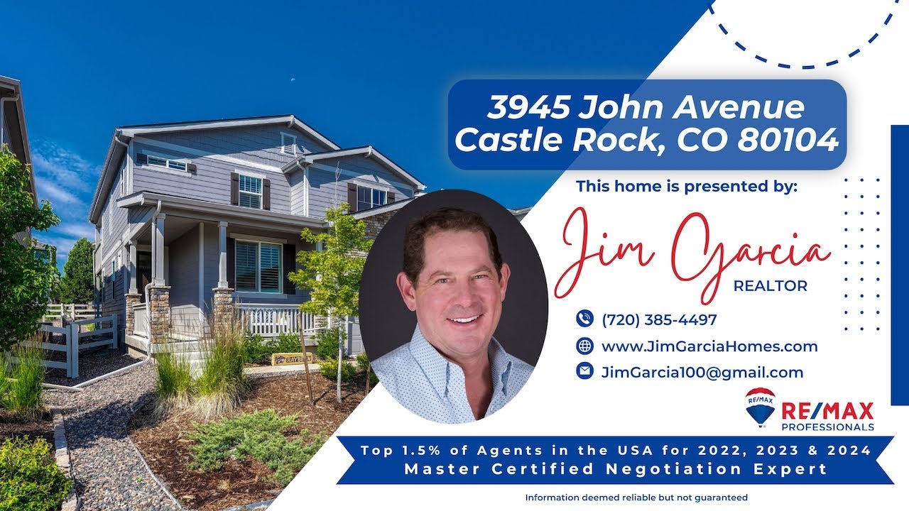 #HomeForSale - 3945 John Avenue, Castle Rock, CO by Jim Garcia of RE/MAX Professional