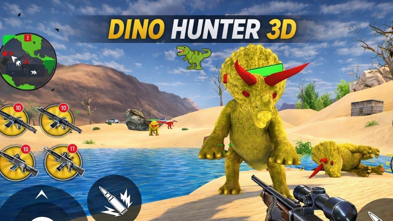 Dino Hunter 3D 🦖 | Ek Goli Mein Khatarnak Dinosaur Down!Bade Dinosaur Ka Samna 😱 | 