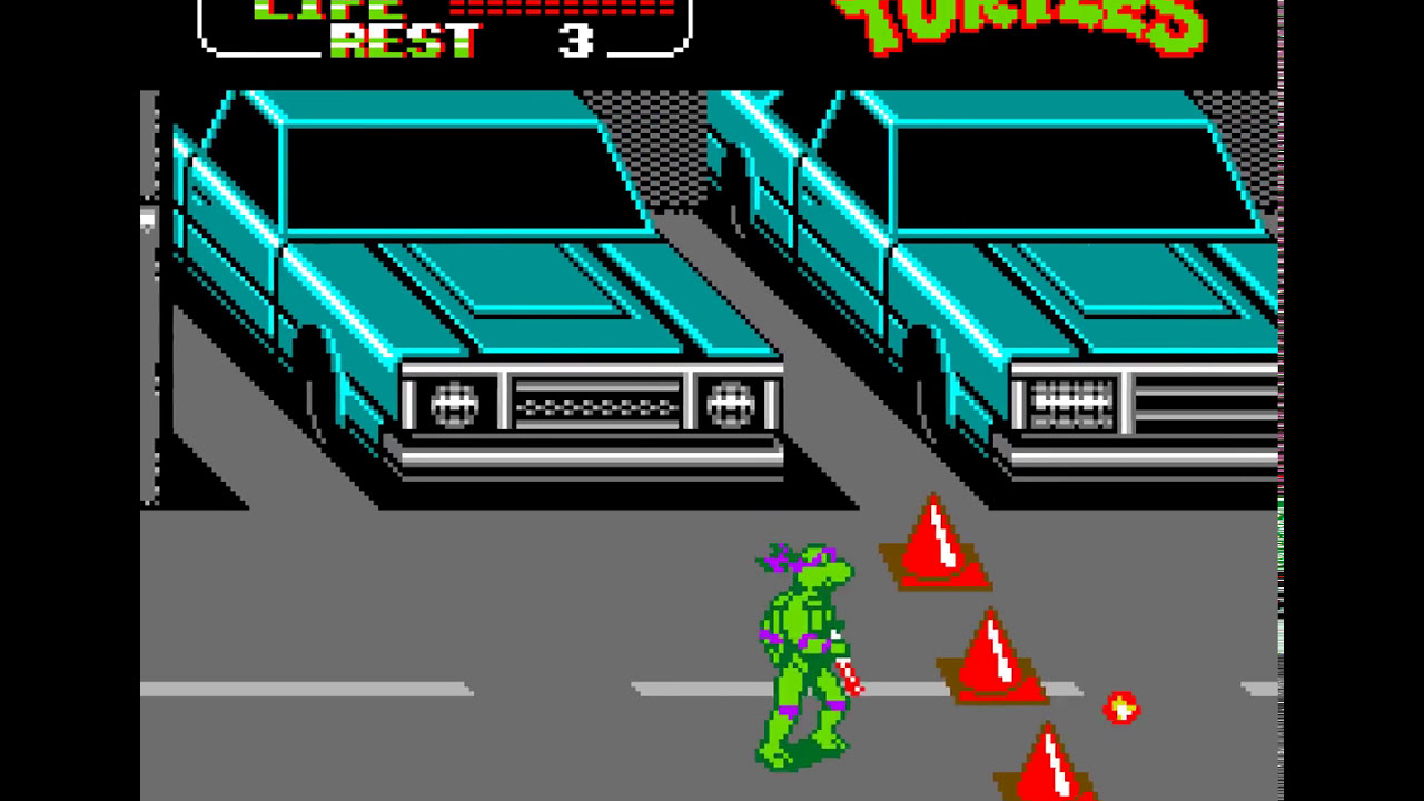 Teenage Mutant Ninja Turtles (FC · Famicom) ported version | full session for 1 Player 