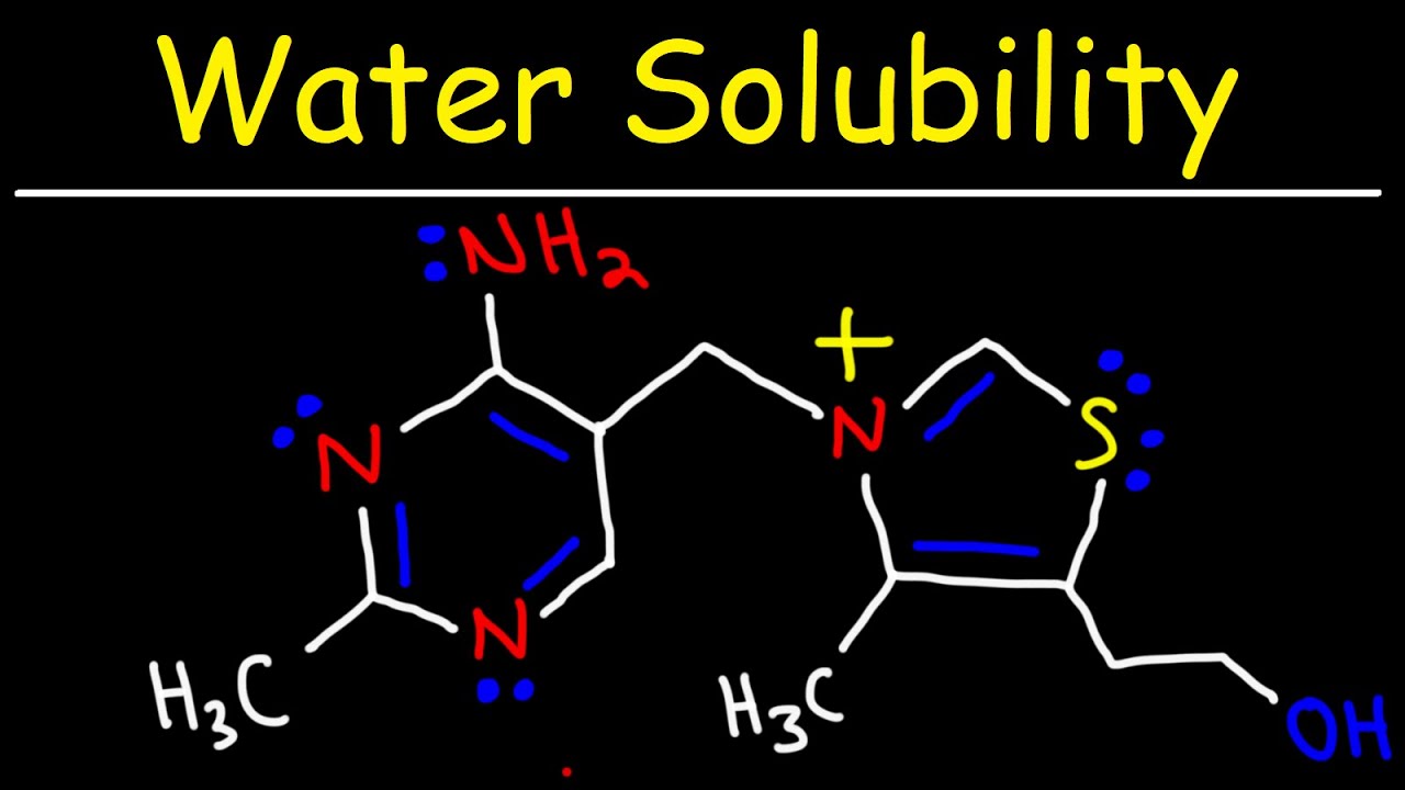 Water Solubility of Vitamins