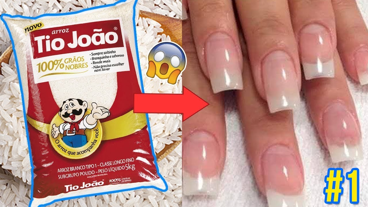 UNHA POSTIÇA DE ARROZ - IGUAL A UMHA DE GEL-N ALONGAMENTO DE UNHA CASIERO