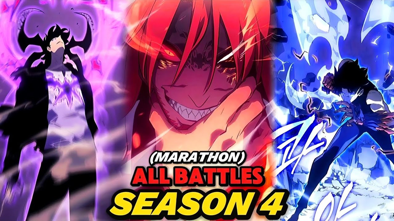 ALL BATTLES OF SEASON 4 (FULL FIGHT) Solo Leveling Season 4