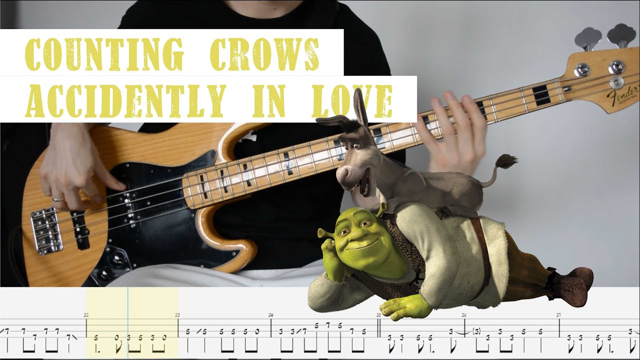 BassTabs | Counting Crows Accidently In Love м/ф Шрек OST Shrek Бас табы