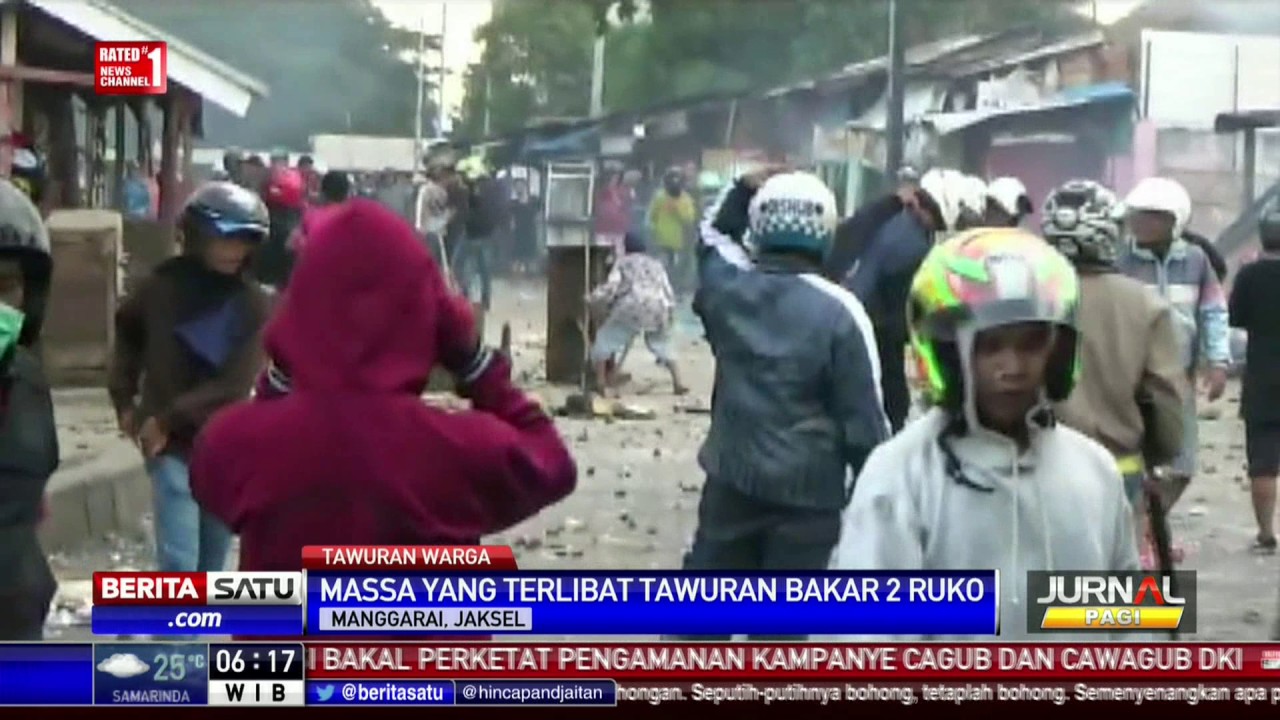 Tawuran Warga di Manggarai, Dua Ruko Dibakar