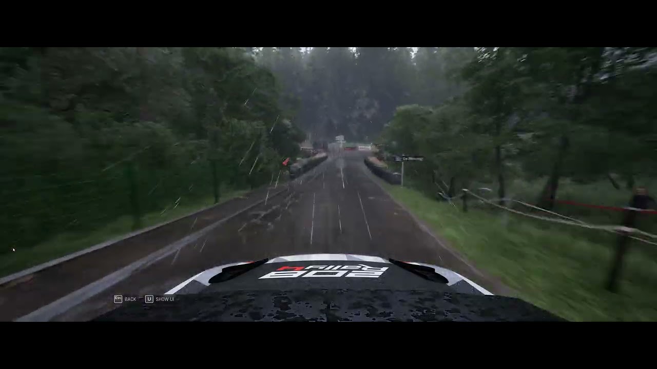 ACR - 2020 Peugeot 208 Rally4  - Alsace France -  Obersteigen roof cam rain