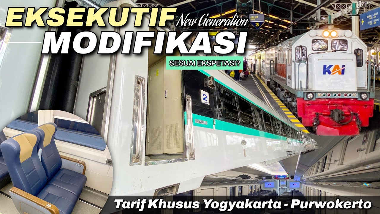 KERETA PERTAMA EKSEKUTIF NEW GENERATION MODIFIKASI‼️ Naik Kereta Api Madiun Jaya Terbaru