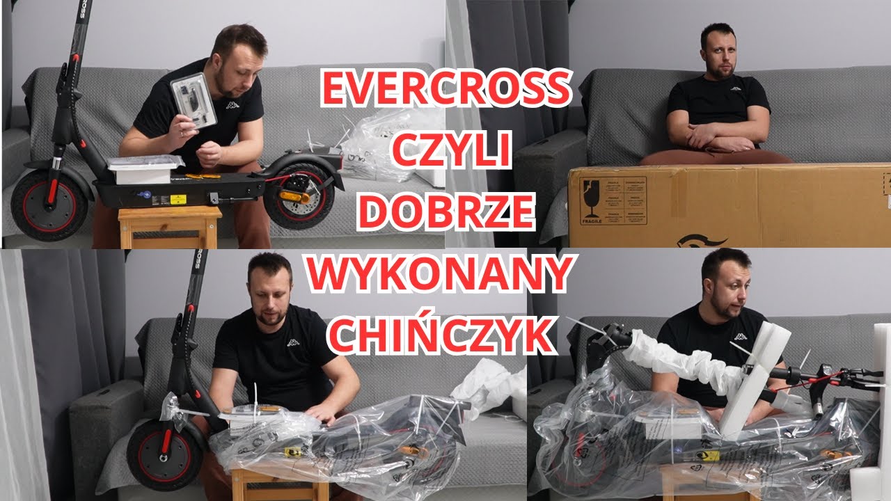 UNBOXING Hulajnogi Elektrycznej Evercross EV10K Czyli dobrze poskadany chińczyk