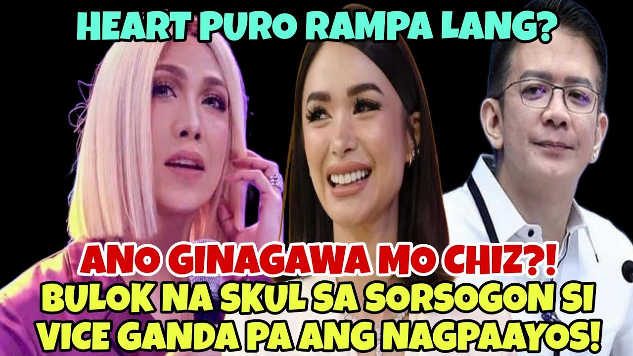 VICE GANDA MAY BANAT KAY HEART EVANGELISTA AT CHIZ ESCUDERO‼️P.A. NI HEART RUMESBAK‼️