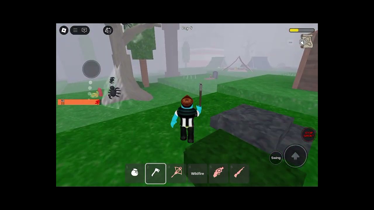 Πολεμάω το βασικό των cultist στο 99 nights in the forest