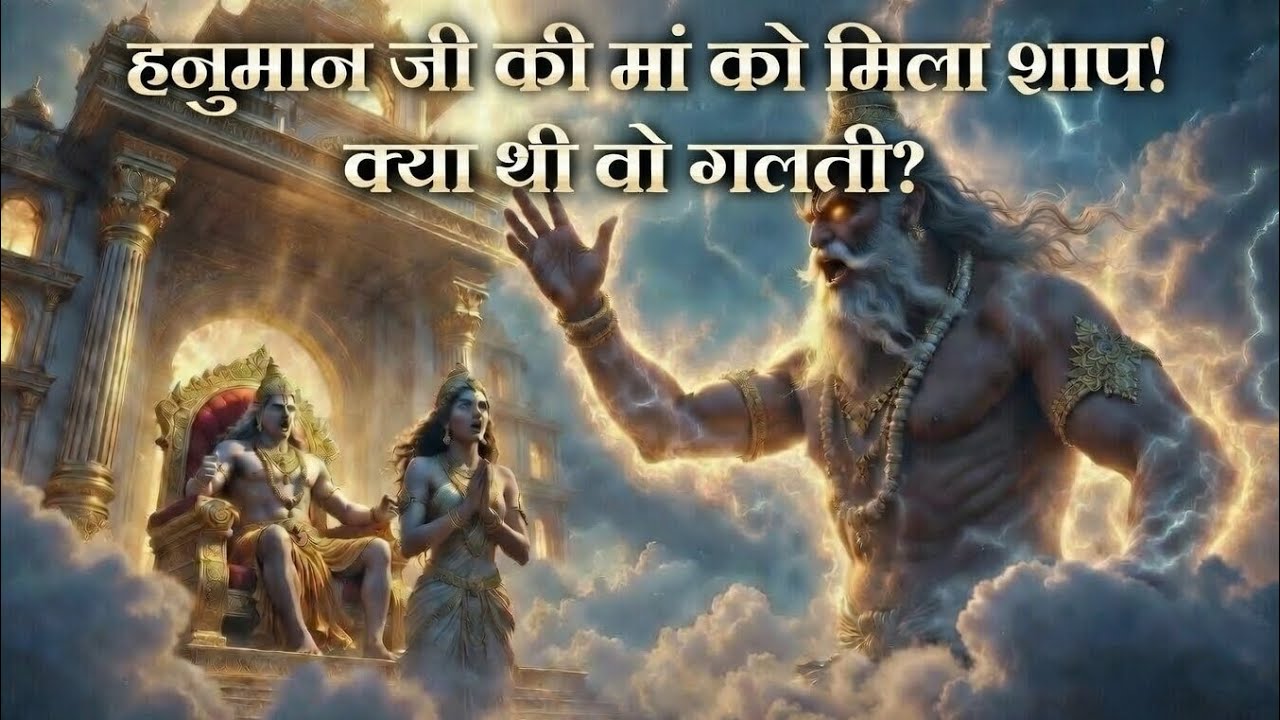 हनुमान जी की मां को मिला भयानक शाप 😱 | क्या थी वो गलती? | अंजना माता की रहस्यमयी कथा