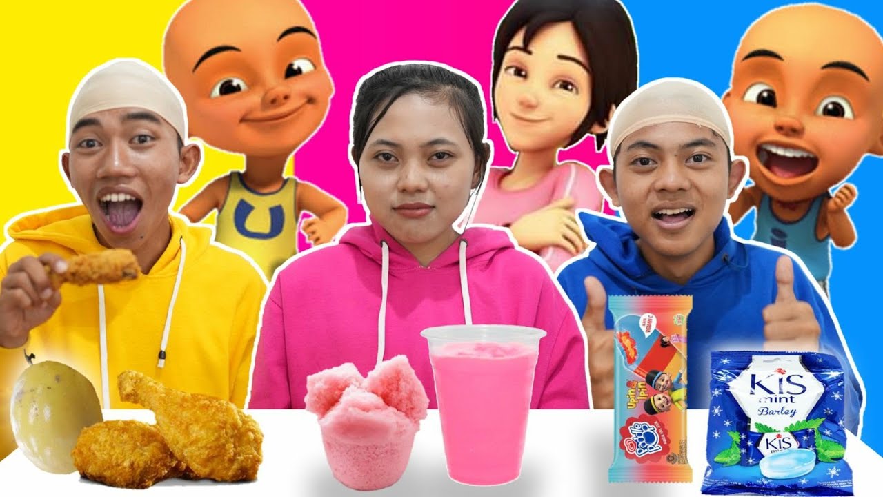 PILIH KARAKTER UPIN DAN IPIN SESUAI MAKANAN 1 WARNA PART 7! | Mikael TubeHD