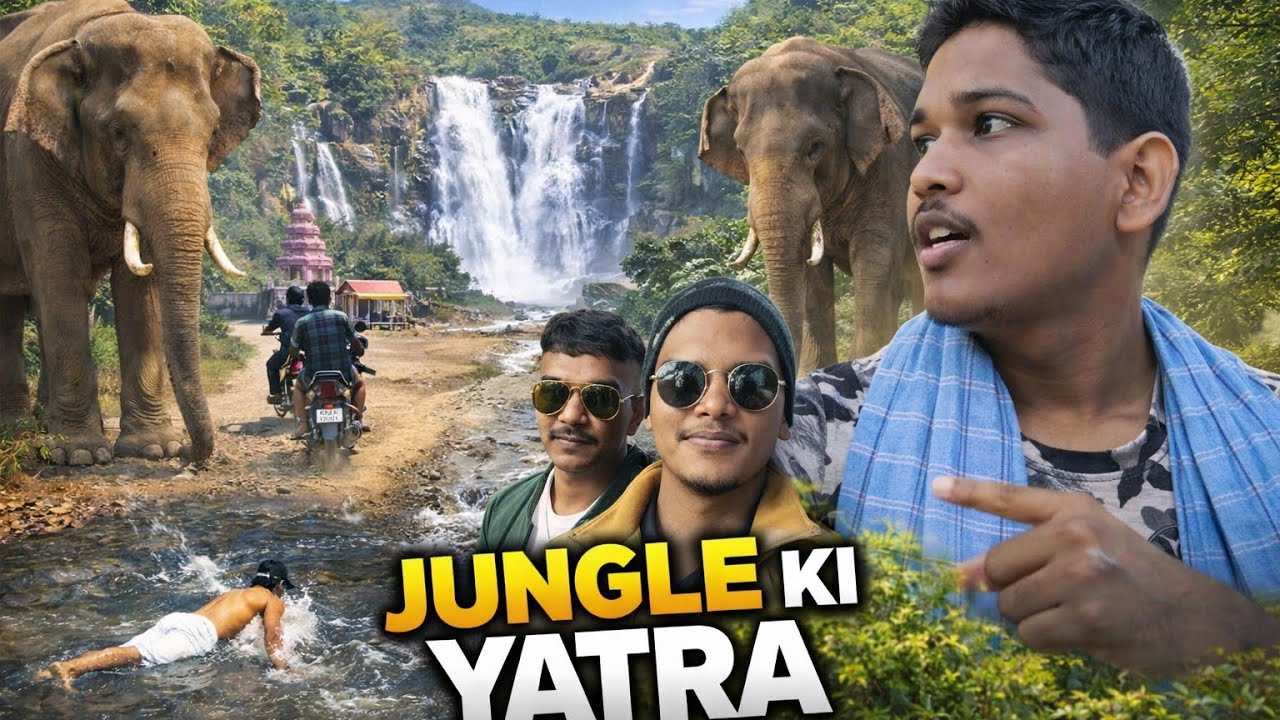 Jungle ki yatra🐘😮 #trending #elephant #junglestory #junglelife #forest #vlog #funny #mandir#hanuman 