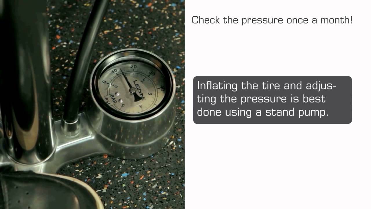 Correct inflation pressure - English