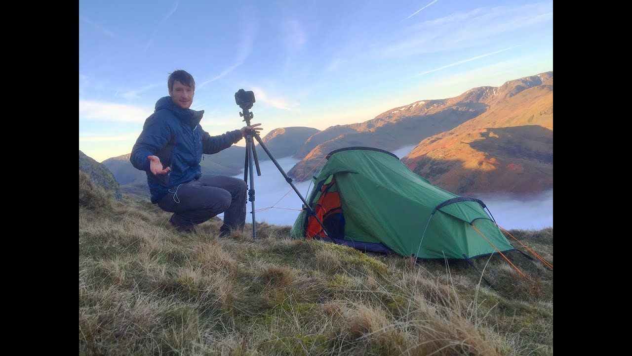 Solo Wild Camping & Landscape Photography on Location - Lake District Cloud Inversion
