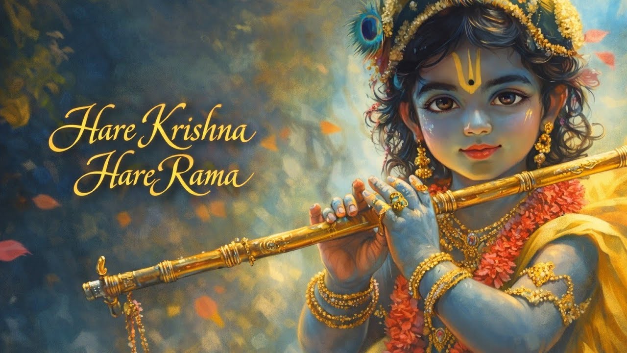 Hare Krishna mahamantra | Hare Krishna Hare Ram | Remove Anxiety, Calm Mind & Sleep Fast |