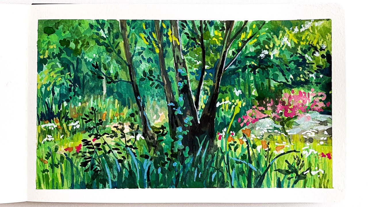 Ghibli Gouache Speed Painting: Secret World of Arietty