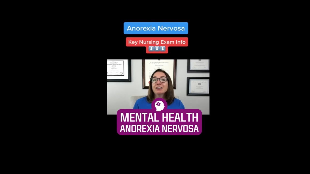 Anorexia Nervosa: Psychiatric Mental Health | @LevelUpRN