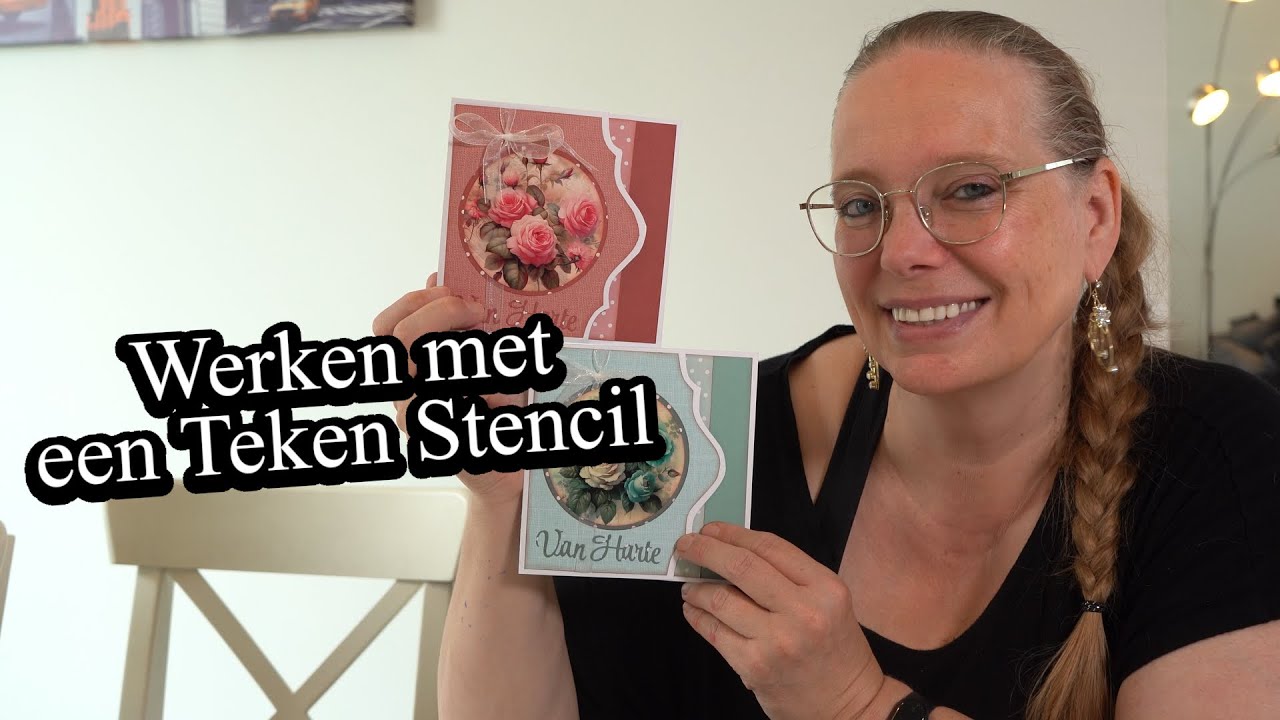 Kaart maken met een stencil