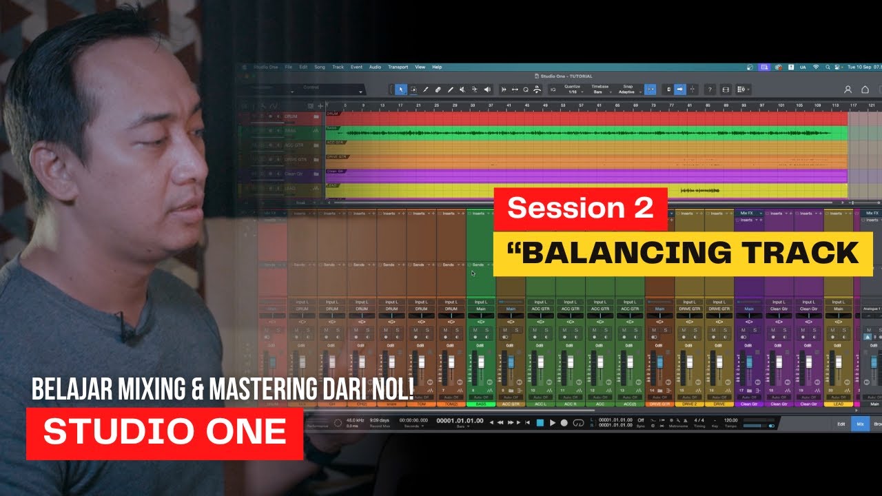 BELAJAR MIXING MASTERING DARI NOL || Session 2 (BALANCING TRACK)