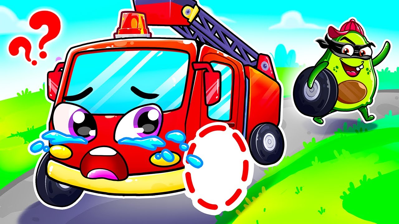Fire Truck Lost Wheel | Wheels on the Fire Truck | Funny Songs by Yum Yum