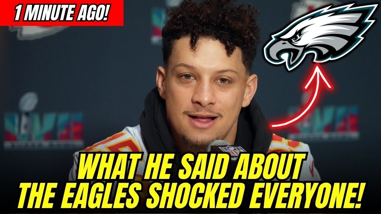 PATRICK MAHOMES REACTS! WHAT HE SAID ABOUT EAGLES LEFT THE NFL STUNNED | eagles news