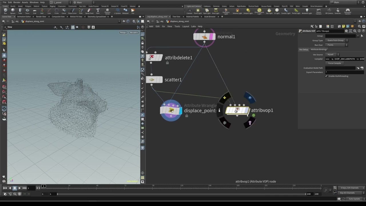 Houdini Quick Tip - Displace along normals