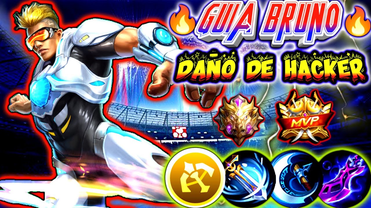 GUIA PRO #9 COMO JUGAR CON BRUNO Mobile Legends Bang Bang 2022 | Mejor BUILD, EMBLEMAS y COMBOS 🔥