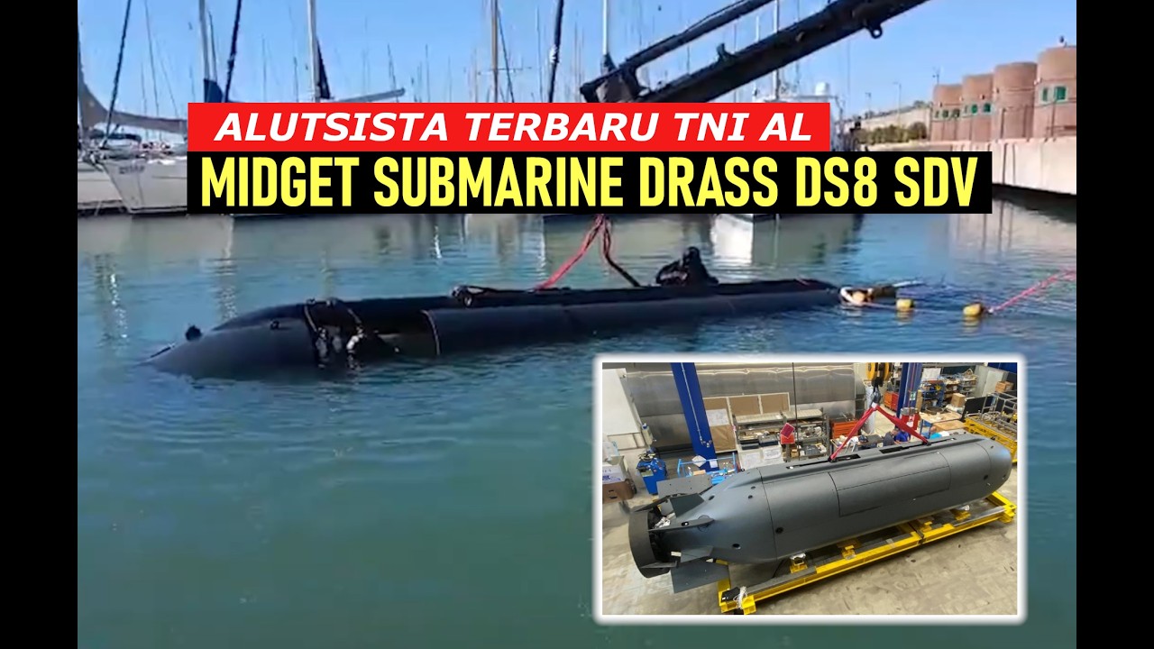 TNI AL Menerima Pengiriman Kapal Selam Mini DRASS DS8 SDV Italia !!