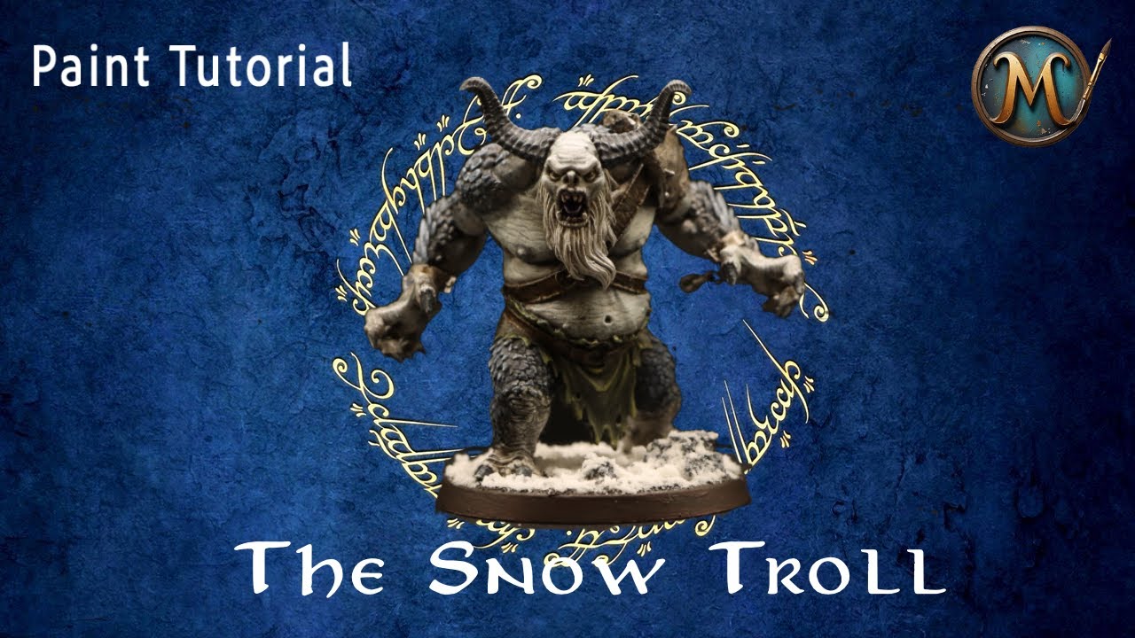 How to paint The Snow Troll | Lord of the Rings MESBG Painting Tutorial