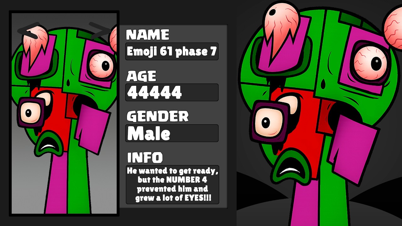 Sprunki OC: Emoji 61, Emoji 62 Phase 8-1 - NEW UPDATE (GALLERY) | EMOJI OC