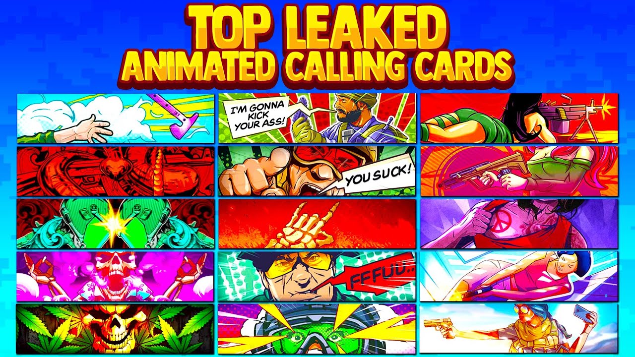 BEST LEAKED ANIMATED CALLING CARDS in Modern Warfare *Rare*
