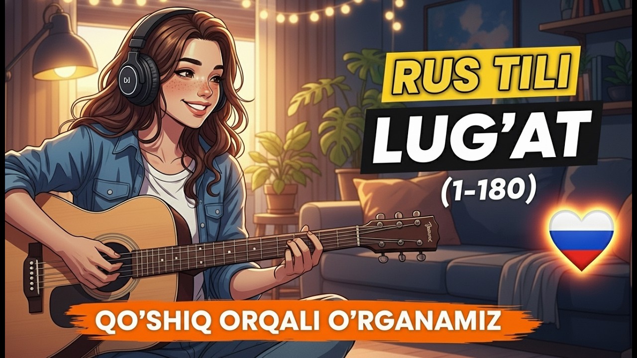 Rus tili lug'at fe'llar 1 - 180 | Rus tili lug'at 1000 ta Fe'llarni O'rganimiz
